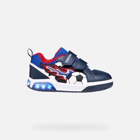 Shoes with lights INEK BOY Navy/Red - image number 7 | GEOX