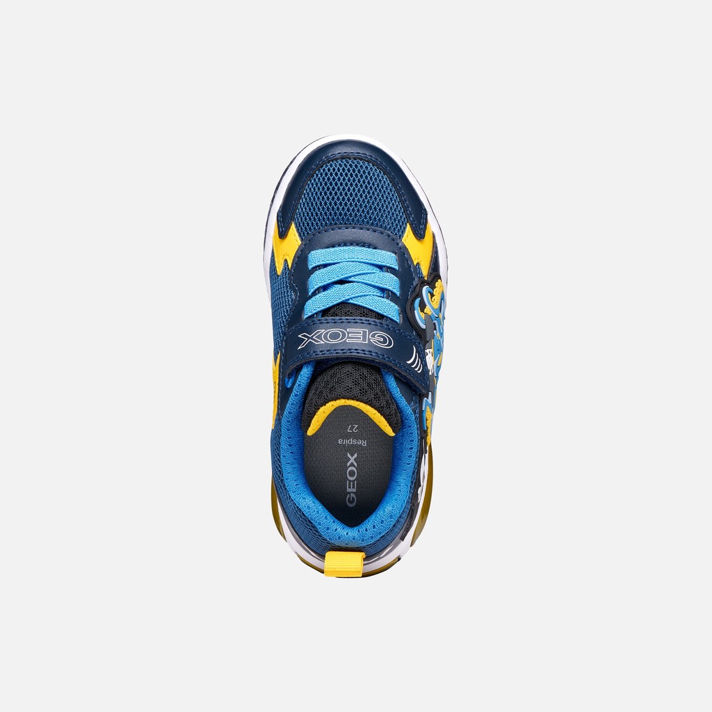 Shoes with lights INEK BOY Navy/Yellow - image number 5 | GEOX