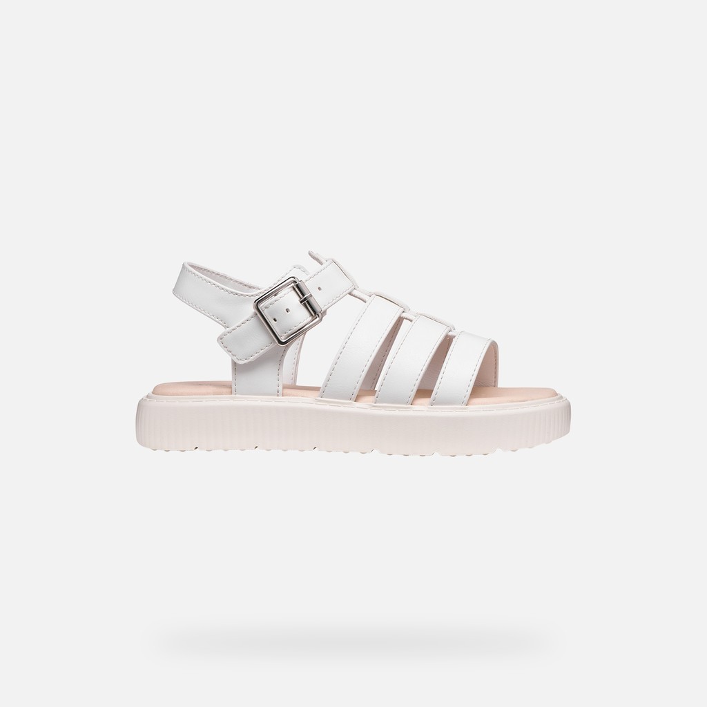 Platform sandals SANDAL KODETTE GIRL White - image number 1 | GEOX