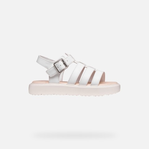 Platform sandals SANDAL KODETTE GIRL White - image number 1 | GEOX
