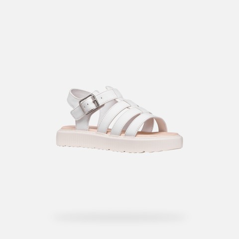 Platform sandals SANDAL KODETTE GIRL White - image number 2 | GEOX