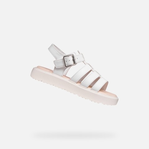 Platform sandals SANDAL KODETTE GIRL White | GEOX