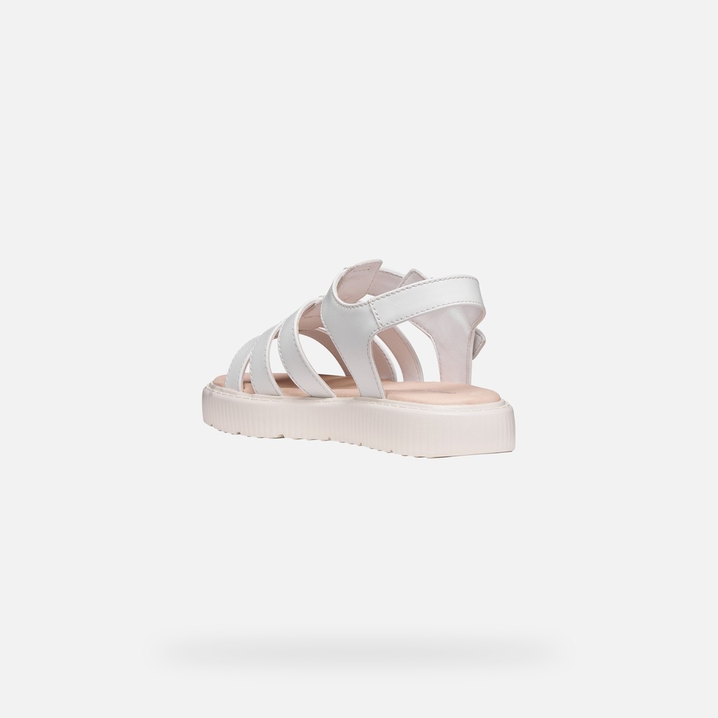 Platform sandals SANDAL KODETTE GIRL White - image number 3 | GEOX