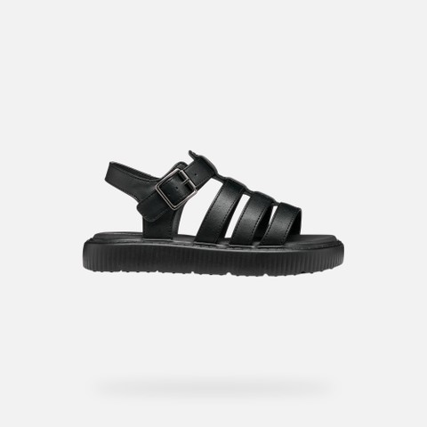 Sandalias suela alta SANDAL KODETTE NI&Ntilde;A Negro - image number 1 | GEOX