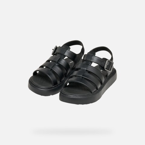 Sandalias suela alta SANDAL KODETTE NI&Ntilde;A Negro - image number 7 | GEOX
