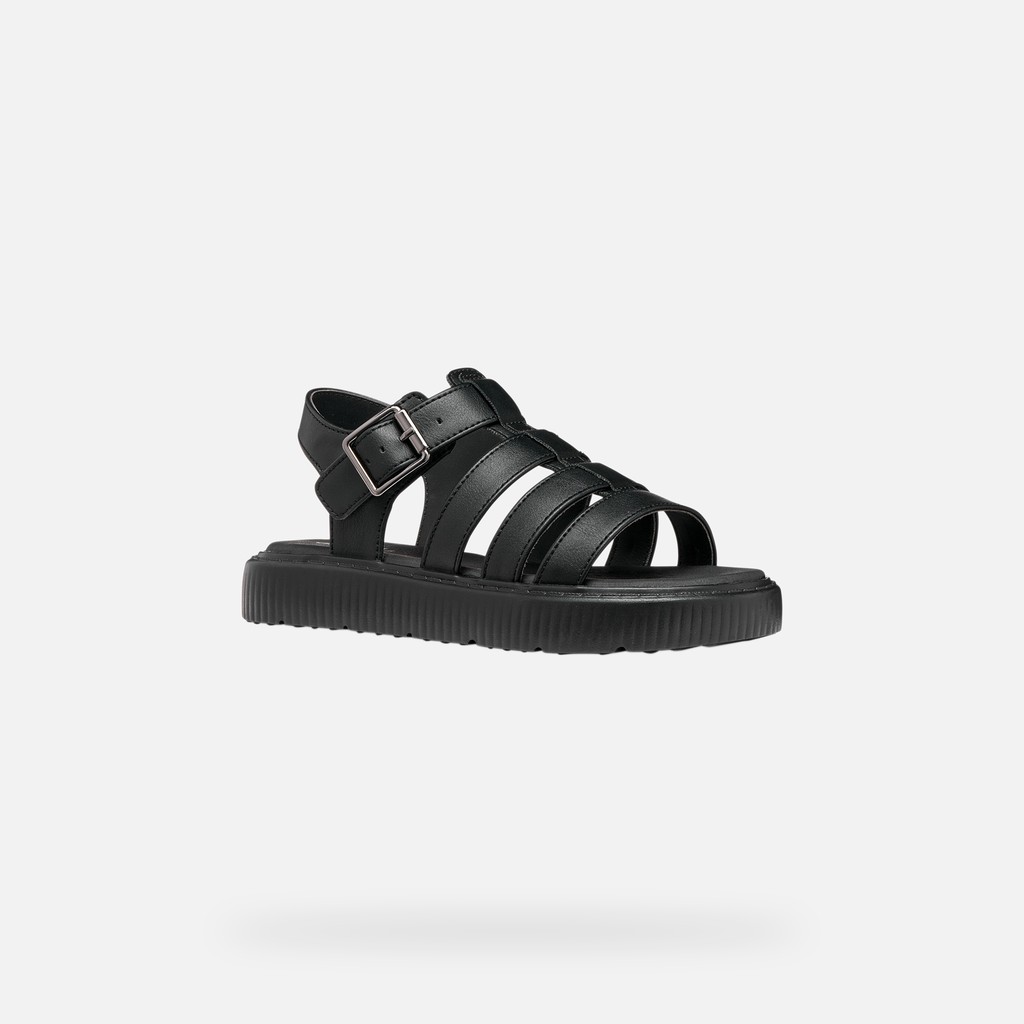 Sandalias suela alta SANDAL KODETTE NI&Ntilde;A Negro - image number 2 | GEOX