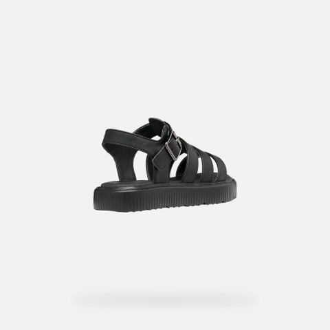 Sandalias suela alta SANDAL KODETTE NI&Ntilde;A Negro - image number 4 | GEOX