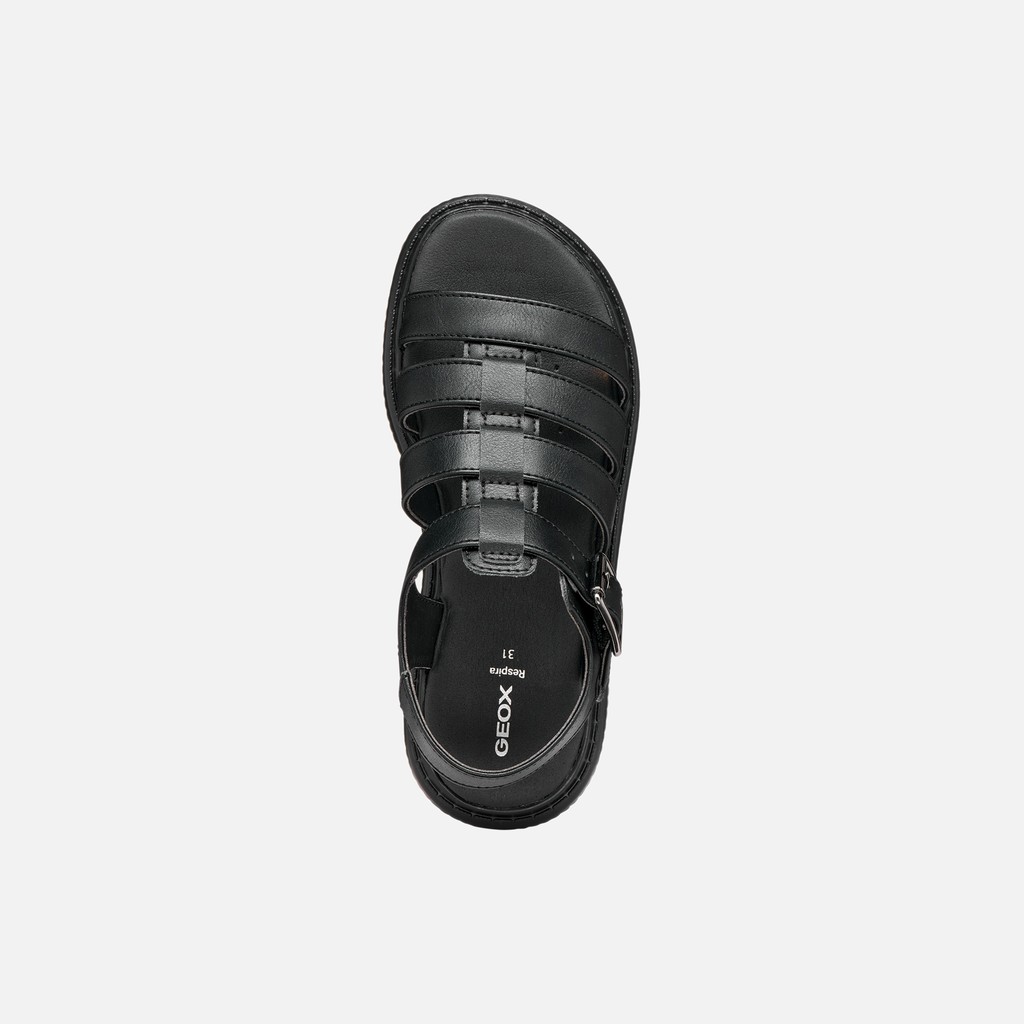 Sandalias suela alta SANDAL KODETTE NI&Ntilde;A Negro - image number 5 | GEOX