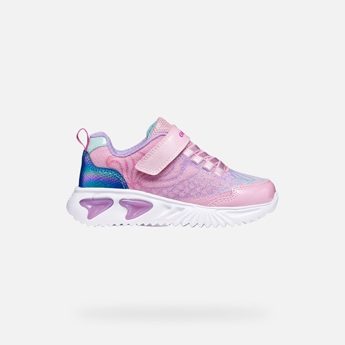 Shoes with lights ASSISTER GIRL Pink/Lilac | GEOX