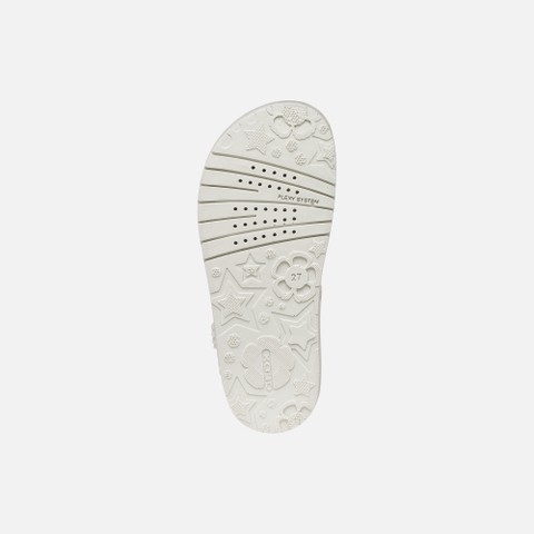 Open sandals SANDAL COSTAREI GIRL White - image number 6 | GEOX