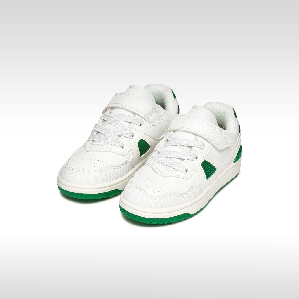 Low top sneakers WASHIBA BOY White/Green - image number 1 | GEOX