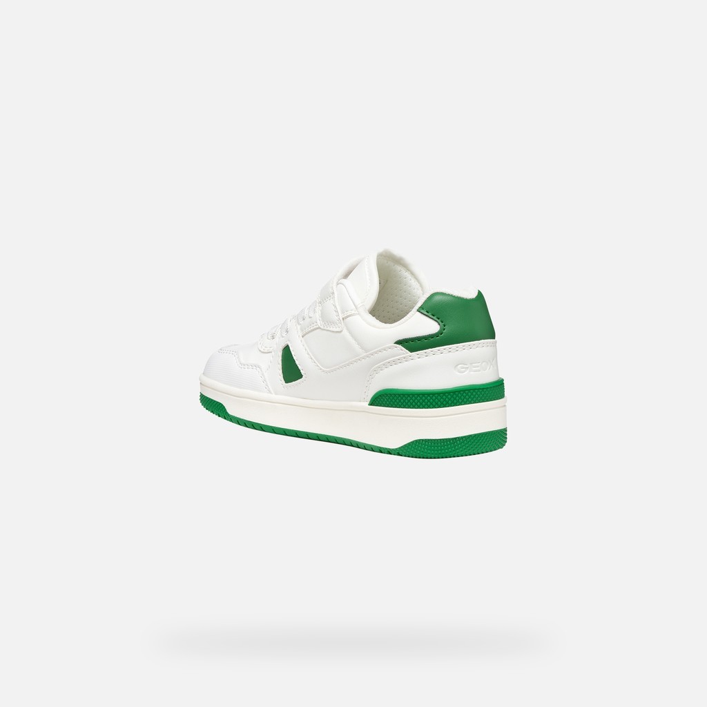 Low top sneakers WASHIBA BOY White/Green - image number 3 | GEOX