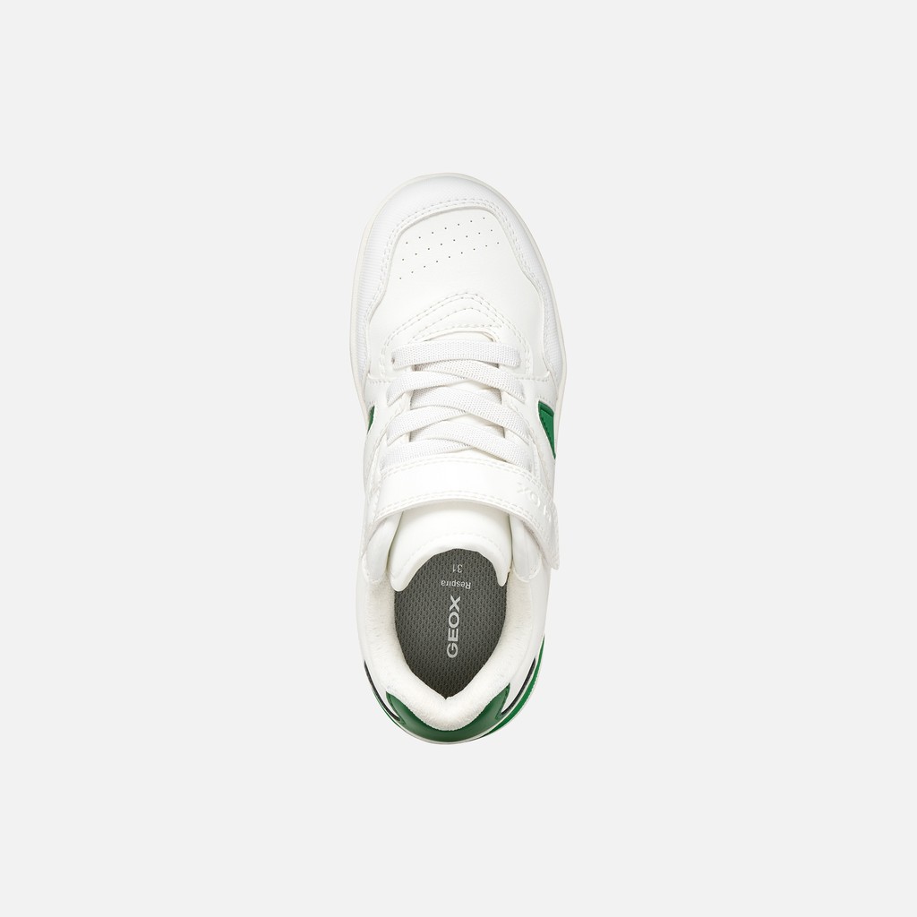 Low top sneakers WASHIBA BOY White/Green - image number 5 | GEOX