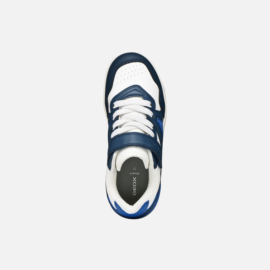 Low top sneakers WASHIBA BOY Navy/White - image number 5 | GEOX