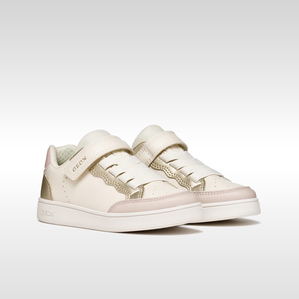 Low top sneakers ECLYPER GIRL Light ivory/Gold - image number 1 | GEOX