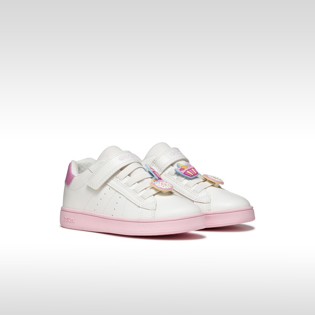 Low top sneakers ECLYPER GIRL White/Dark Pink - image number 1 | GEOX