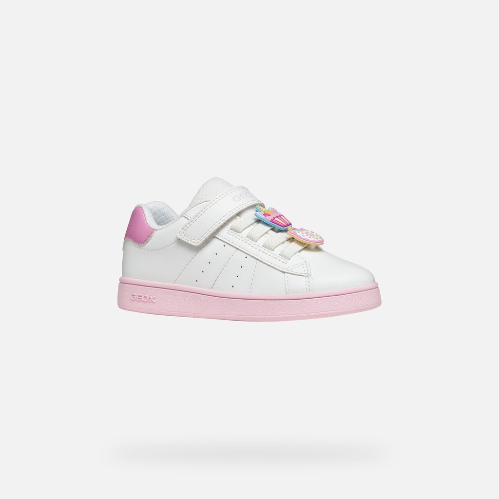 Sneakers basse ECLYPER BAMBINA Bianco/Rosa scuro - image number 2 | GEOX