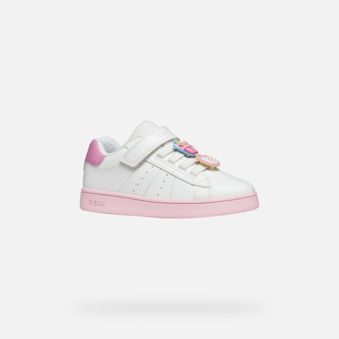 Sneakers basse ECLYPER BAMBINA Bianco/Rosa scuro - image number 2 | GEOX