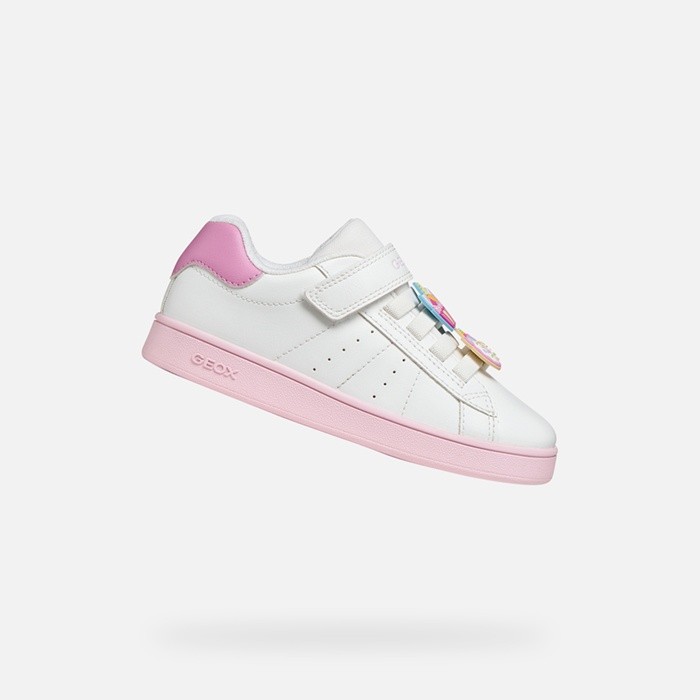Sneakers basse ECLYPER BAMBINA Bianco/Rosa scuro | GEOX