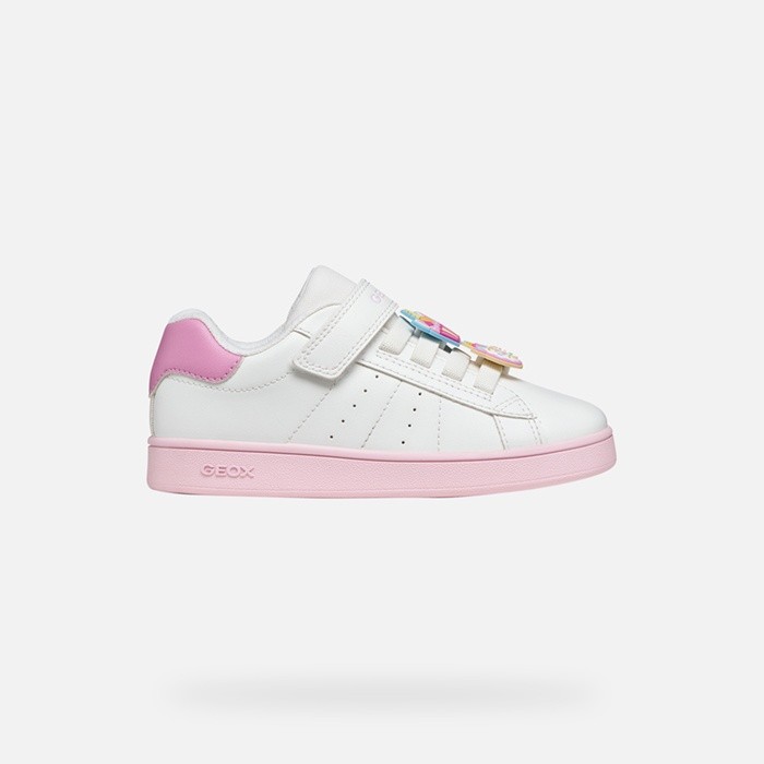 Sneakers basse ECLYPER BAMBINA Bianco/Rosa scuro | GEOX
