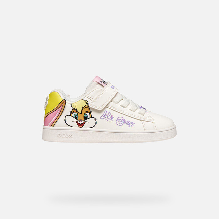 Looney Tunes Sneakers ECLYPER MÄDCHEN Weiß/Gelb | GEOX