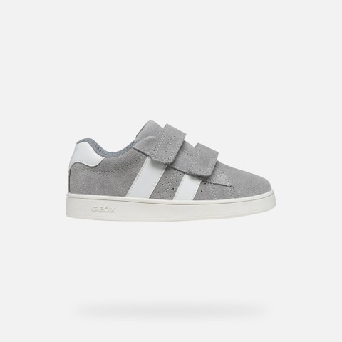 Sneakers with straps ECLYPER BOY Grey/White - image number 1 | GEOX
