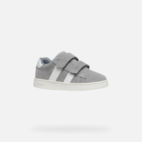 Sneakers with straps ECLYPER BOY Grey/White - image number 2 | GEOX