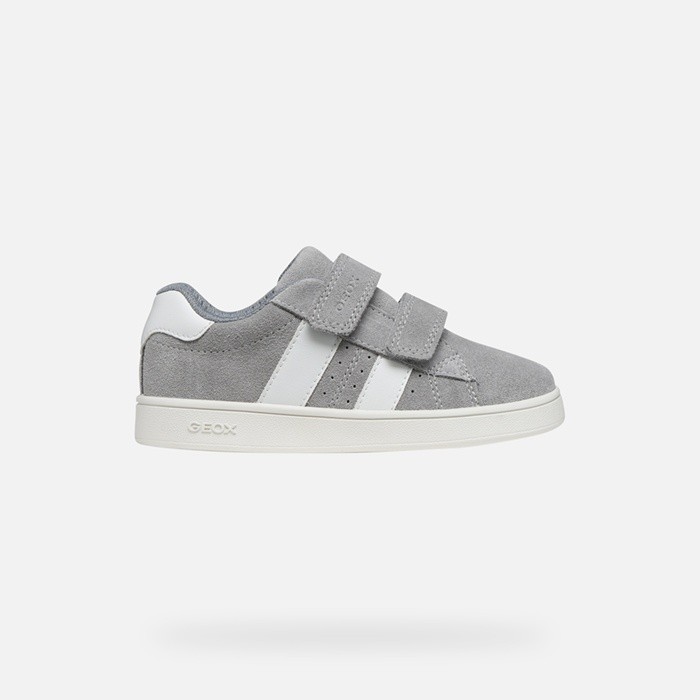 Sneakers with straps ECLYPER BOY Grey/White | GEOX