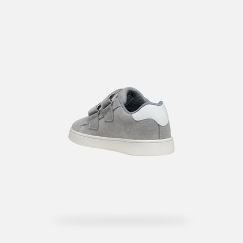 Sneakers with straps ECLYPER BOY Grey/White - image number 3 | GEOX