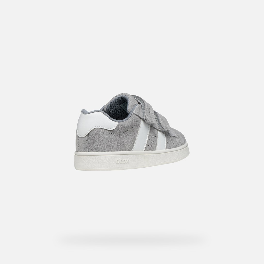 Sneakers with straps ECLYPER BOY Grey/White - image number 4 | GEOX