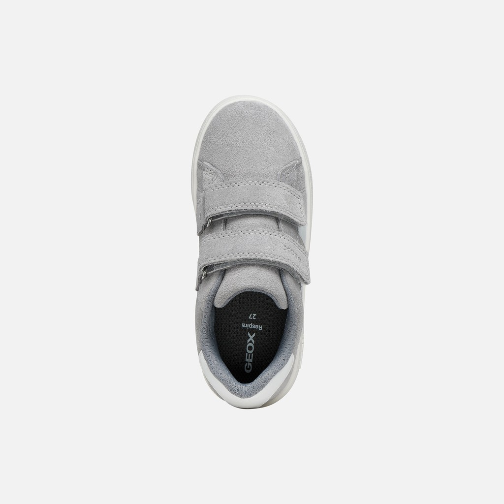 Sneakers with straps ECLYPER BOY Grey/White - image number 5 | GEOX