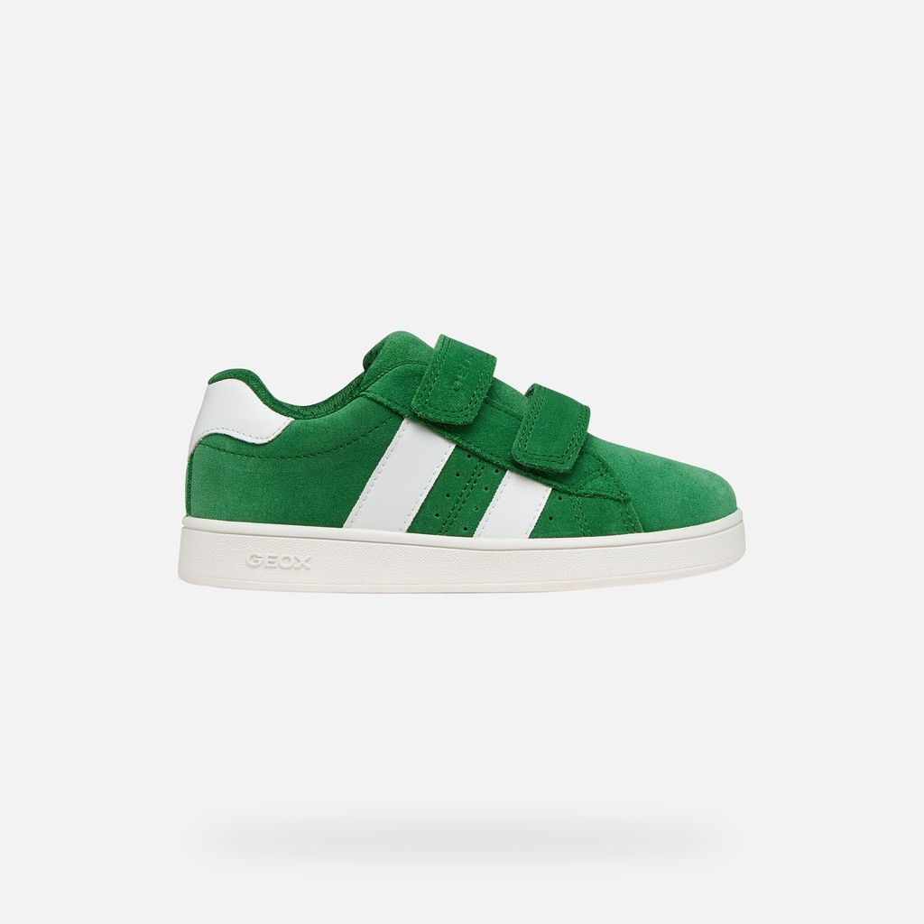 Sneakers mit Riemchen ECLYPER JUNGE Gr&uuml;n/Wei&szlig; - image number 1 | GEOX