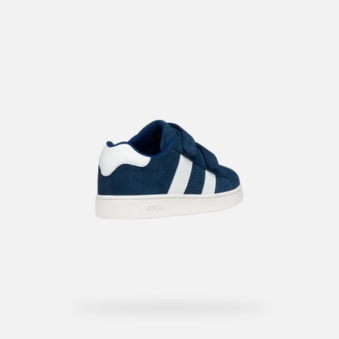Sneakers mit Riemchen ECLYPER JUNGE Marineblau/Wei&szlig; - image number 4 | GEOX