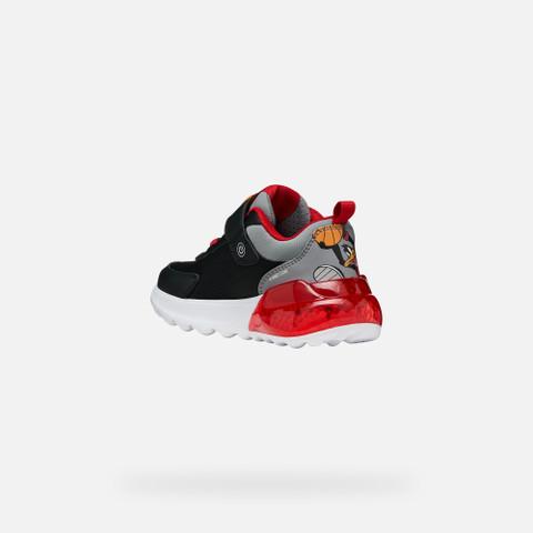 Looney Tunes Sneakers ACTIVART ILLUMINUS BOY Black/Red - image number 4 | GEOX