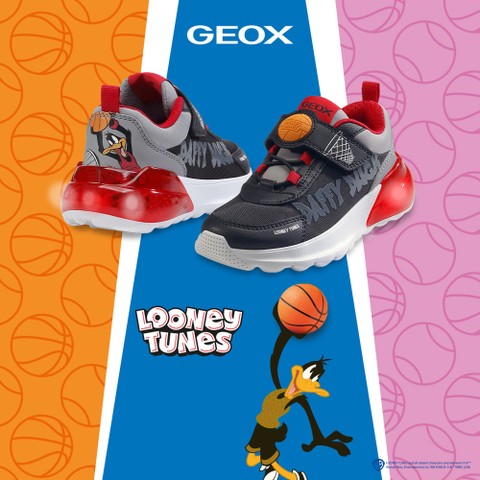 Sneakers Looney Tunes ACTIVART ILLUMINUS MENINO Preto/Vermelho - image number 1 | GEOX