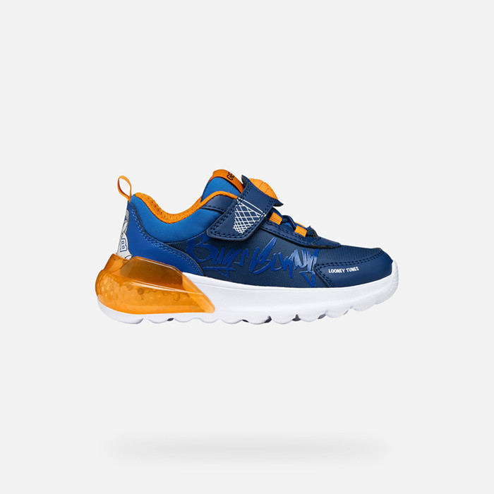 Looney Tunes Sneakers ACTIVART ILLUMINUS BOY Navy/Orange | GEOX