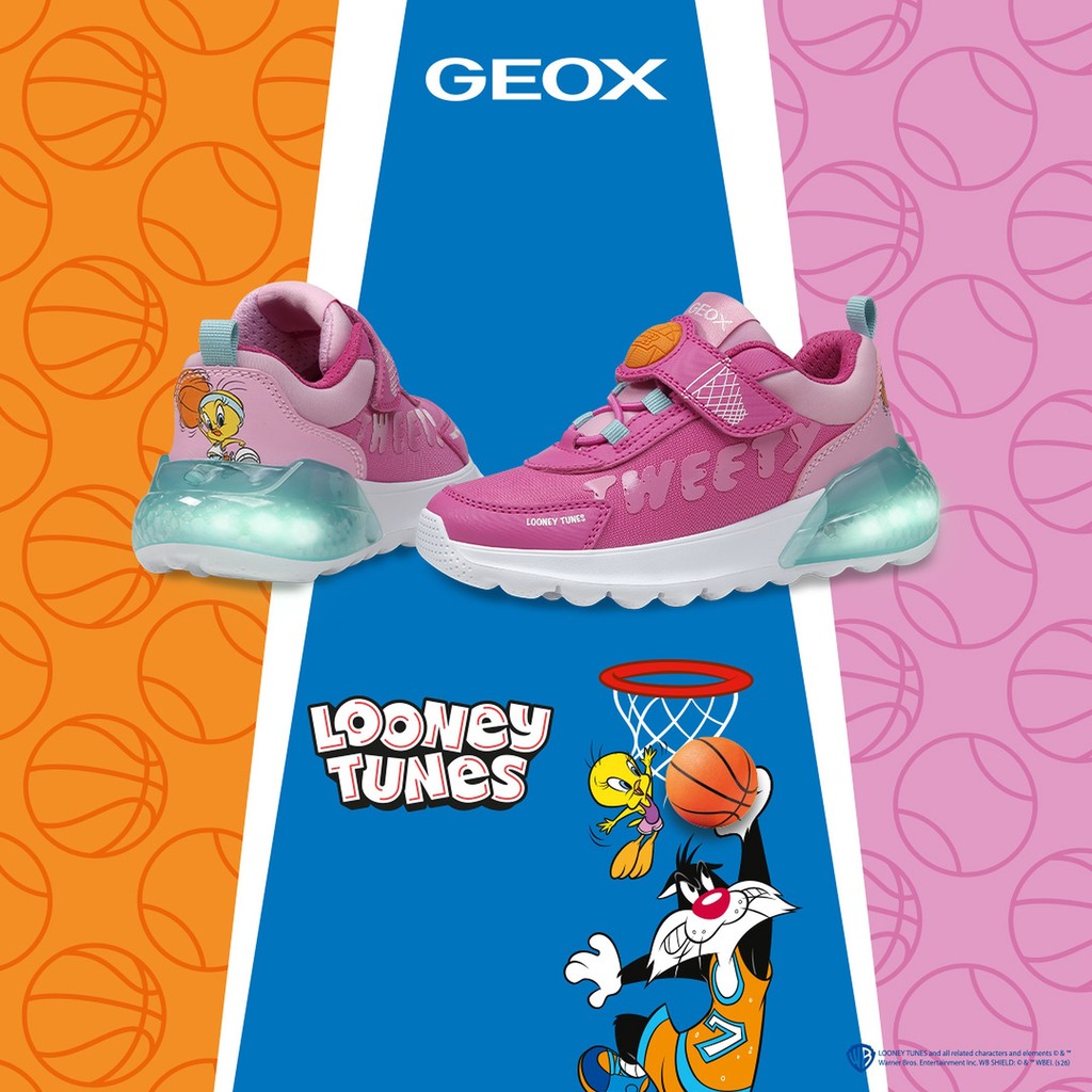 Zapatillas Looney Tunes ACTIVART ILLUMINUS NI&Ntilde;A Fucsia/Vert d'Eau - image number 1 | GEOX