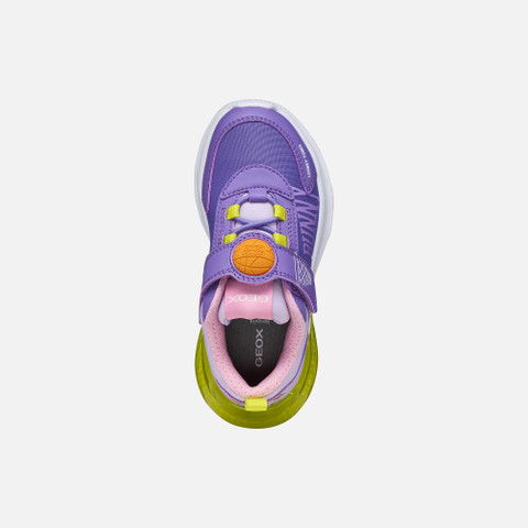 Looney Tunes Sneakers ACTIVART ILLUMINUS GIRL Violet/Acid Green - image number 6 | GEOX