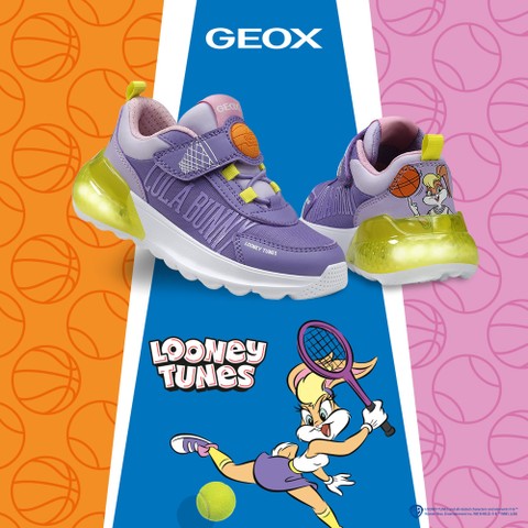 Looney Tunes Sneakers ACTIVART ILLUMINUS GIRL Violet/Acid Green - image number 1 | GEOX