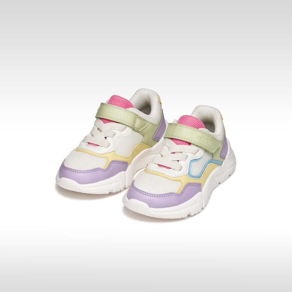 Sneakers basse LOFTUS BAMBINA Multicolore/Bianco - image number 1 | GEOX