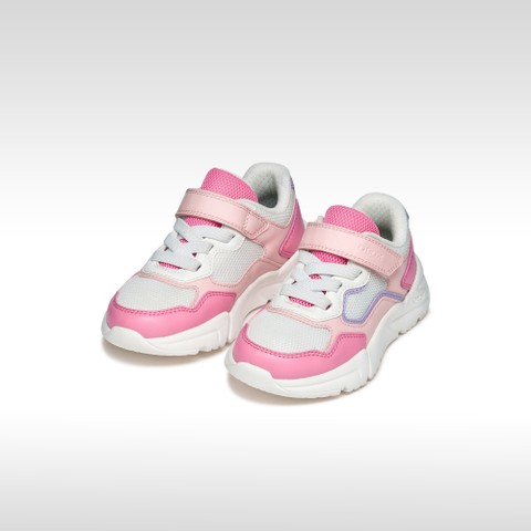 Sneakers basse LOFTUS BAMBINA Salmone/Bianco - image number 1 | GEOX