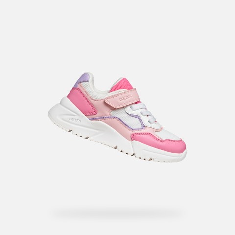 Low top sneakers LOFTUS GIRL Salmon/White | GEOX