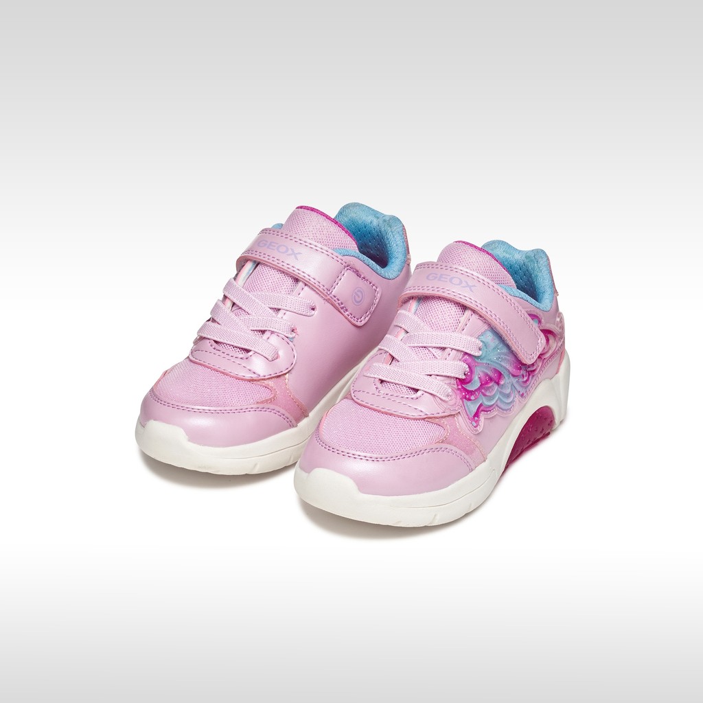 Shoes with lights FADINLIGHT GIRL Pink/Sky - image number 1 | GEOX