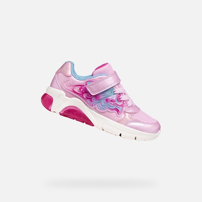 Shoes with lights FADINLIGHT GIRL Pink/Sky | GEOX