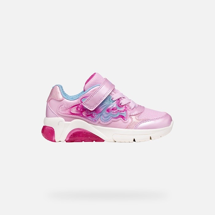 Shoes with lights FADINLIGHT GIRL Pink/Sky | GEOX