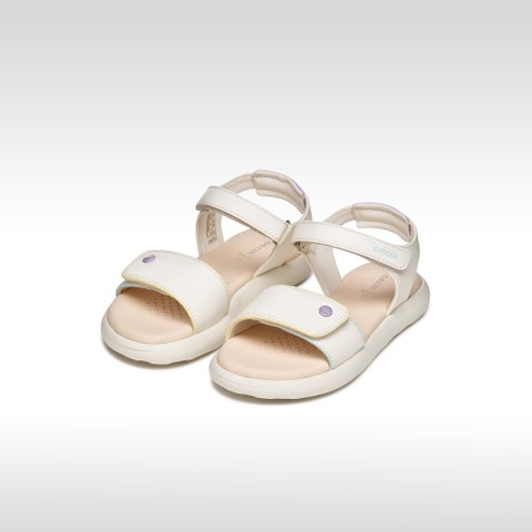 Sandals with straps SANDAL PUFFYPOP GIRL White/Multicolor - image number 1 | GEOX