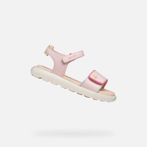 Sandals with straps SANDAL PUFFYPOP GIRL Pink/Multicolor | GEOX