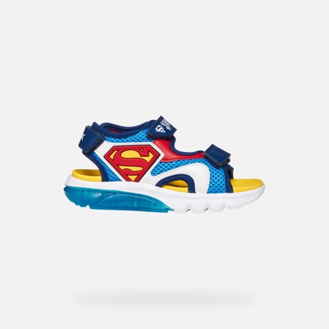 Superman SANDAL CIBERDRON BOY Light blue/Red - image number 2 | GEOX