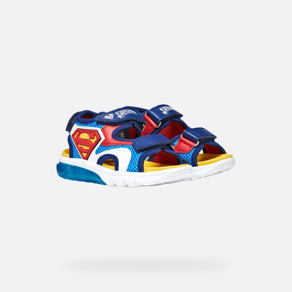 Superman SANDAL CIBERDRON BOY Light blue/Red - image number 8 | GEOX