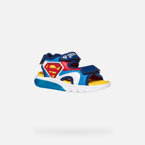 Superman SANDAL CIBERDRON BOY Light blue/Red - image number 3 | GEOX